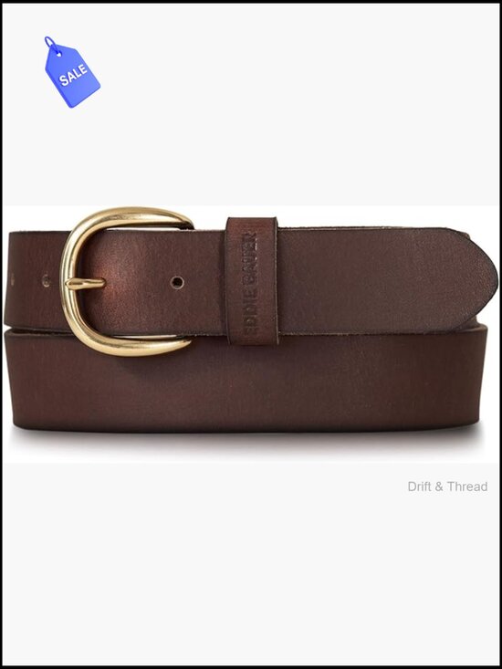 Genuine leather belt with metal buckle - classic casual design, adjustable fit main image 7